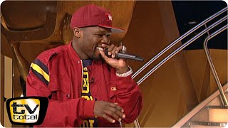 50 Cent amp Stefan Raab rappen zu PIMP  TV total [upl. by Akcirderf]