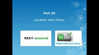 30 JSON Path With Filters In Rest Assured  find and findAll [upl. by Dnarud589]