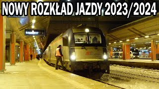 Nowy rozkład jazdy pociągów 202324 [upl. by Puduns]