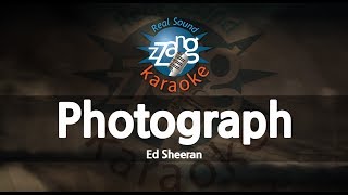 Ed SheeranPhotograph Karaoke Version [upl. by Audry]