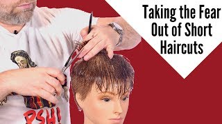 How to Cut Short Hair  TheSalonGuy [upl. by Leahcimaj41]