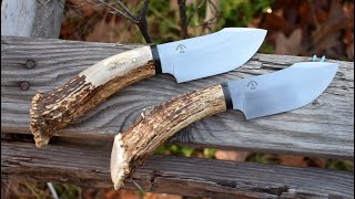 Forging a set of antler handle hunting knives knifemaker forged forgedinfire blacksmithing [upl. by Dyl]