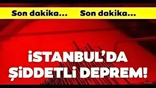 İSTANBULDA KÖTÜ ŞİDDETLİ DEPREM OLDU [upl. by Ahsiak927]