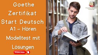 A1 Deutsch Hörverstehen mit Lösungen  Goethe Zertifikat German Exam 2024 [upl. by Gerda]