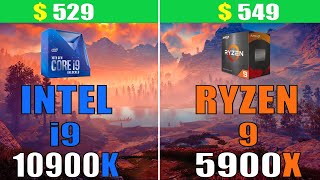 RYZEN 9 5900X vs INTEL i9 10900K  RTX 3080  PC GAMES TEST [upl. by Jamill117]