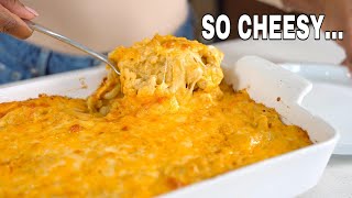 The Secret To Make A Creamy Baked Mac and Cheese Recipe Thanksgiving side Dish [upl. by Lassiter]