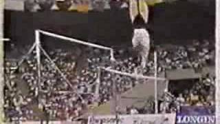 Svetlana Boginskaya  1991 Worlds Team Optionals  Uneven Bars [upl. by Anirret]