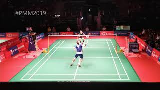 Chen Long Vs Viktor Axelsen Nice Angle MS SF Perodua Malaysia Masters 2019 [upl. by Eanram]