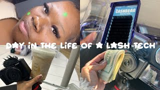 Day in the life as a lash tech  How much  I made  New inventory [upl. by Wilder]