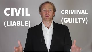 Explained Civil Law vs Criminal Law [upl. by Dragelin]