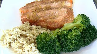 Maple Garlic Salmon Marinated Salmon Recipe [upl. by Anitsugua576]