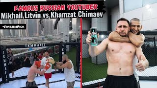 Khamzat Chimaev Destroys Famous Russian Youtuber Mikhail Litvin [upl. by Arraik]