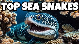 Top 10 Most Dangerous Sea Snakes viral facts top10 [upl. by Maiocco]