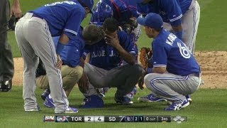 TORSD Ortiz leaves the game with an apparent injury [upl. by Akiehsat325]