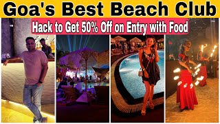 Goa’s Best Beach Club ‘NOAH’  Best Cafe in Goa  Hack to Get 50off on Entry with Food  Goa Cafes [upl. by Air317]