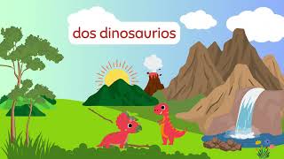 COUNTING DINOSAURS ENGLISH amp SPANISH 🧡🩵💚Números y Dinosaurios🦕🦖🌿 [upl. by Lorinda]