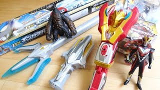 DXビクトリーランサー amp DXギンガスパークランス 開封レビュー！早速ウルトラヒーロー500でウルトライブ！ウルトラマンギンガS ビクトリー [upl. by Haye]