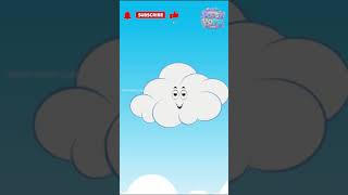 Two Little Clouds  Kids amp Nursery Rhymes  Sing Along Song shortvideo shortsviral shortsfeed [upl. by Brightman]