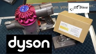 Dyson V8 V7 V6 Amazon Tattu battery US Unboxing Review amp How too Install [upl. by Annaeel177]