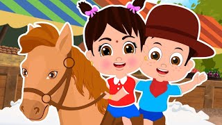 लकड़ी की काठी काठी पे घोड़ा  Lakdi Ki Kathi Kathi Pe Ghoda  Hindi Popular Nursery Rhymes [upl. by Yhotmit]