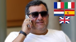 Mino Raiola Speaking 5 different Languages [upl. by Cherri992]