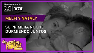 Así fue la noche de Nataly Umaña y Miguel Melfi durmiendo juntos en La casa de los famosos Colombia [upl. by Alinna]