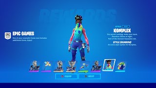 TRUMAnn Unlocking FREE New Fortnite Skin Styles TIER 100 Skin Style amp KOMPLEX New Rainbow Style [upl. by Luciana]