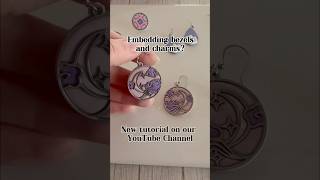 Embedding bezels and charms in polymerclay  full tutorial on our channel handmadejewelry [upl. by Notyalk8]