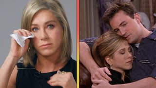 Jennifer Aniston Tears Up Over FRIENDS Milestone After Matthew Perrys Death [upl. by Nilrac]