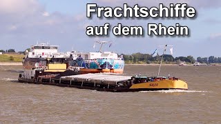 Hochbetrieb auf dem Rhein  Binnenschifffahrt  Rushhour [upl. by Amlet]