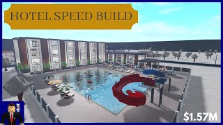 Hotel Speed Build  Welcome to Bloxburg [upl. by Essilrahc]