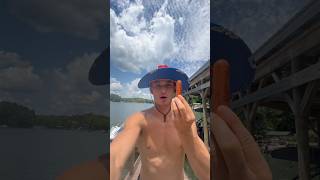 Glizzy Gobbling on the 4th🇺🇸🌭👄 trickshot funny catch sports hotdog 4thofjuly [upl. by Fine]