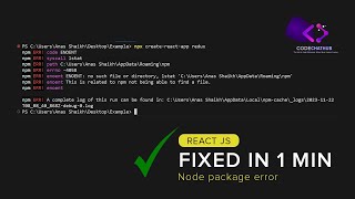 No such file or directory vscode This is related to npm not being able to find a file  File Error [upl. by Yeca]