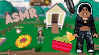 Roblox ASMR Eating Delicious ✨Nachos✨ crunchy mouth sounds 👄💤  Farm Life [upl. by Simona]