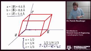 Crystallographic Points Texas AampM Intro to Materials [upl. by Truman]