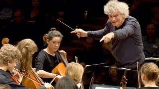 In rehearsal Simon Rattle conducts 6 Berlin school orchestras [upl. by Jagir32]