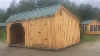 quotThe 12X20 Run In Shed with Tack Roomquot  Livestock amp Horse Shelter  Sold in 16 Sizes  DIY Plans [upl. by Lazaruk]