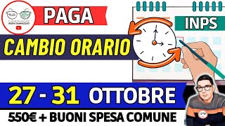 ⚡ INPS PAGA TRIPLO 27  31 OTTOBRE e SBLOCCA DATE ❗ AUU RDC 350€ PENSIONI BONUS SPESA COMUNALI 550€ [upl. by Keeler971]