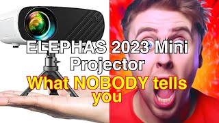 Mini projector for iphone elephas 2023 upgraded 1080p hd projector review [upl. by Candis162]