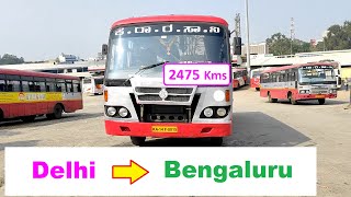 Delhi to Bengaluru  Bus Journey [upl. by Esej]