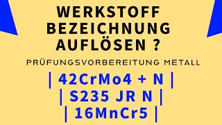 WERKSTOFFE AUFLÖSEN  WERKSTOFF ANALYSE TUTORIAL  Prüfungsaufgabe [upl. by Aseek488]