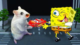 🐹 Spongebob vs Hamster Cute Funny Moments in real life [upl. by Obel739]