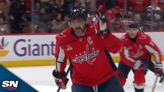 Alex Ovechkin Scores Beauty To Record Another MultiGoal Game [upl. by Dimah]