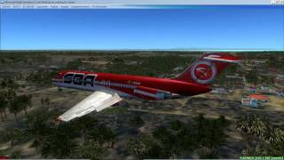 MCDONNELL DOUGLAS DC930 SBA AIRLINES FSX [upl. by Laohcin476]