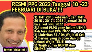 RESMI  PENDAFTARAN PPG DALAM JABATAN 2022 TANGGAL 10  23 FEBRUARI PERSYARATANNYA CEK VIDEO INI ‼️ [upl. by Charron]