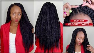 How To Senegalese Twists in Under 3 hours Easy Install that is Beginner Friendly  Aseamae [upl. by Starlin]