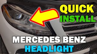 MERCEDES BENZGLE 350W166 Removalinstall Headlight [upl. by Stets]