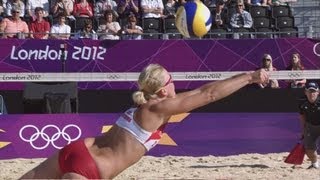 Womens Beach Volleyball Preliminary Round  CZE v MRI  London 2012 Olympics [upl. by Booker]