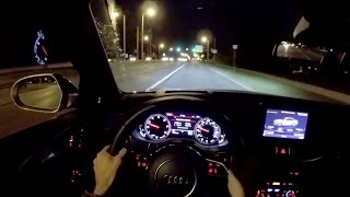 2016 Audi A6 30T quattro  WR TV POV Night Drive [upl. by Annaeg]