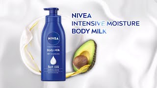 NIVEA Intensive Moisture Body Milk  To Rehydrate Skin From Inside amp Lock In Moisture [upl. by Kirrad]